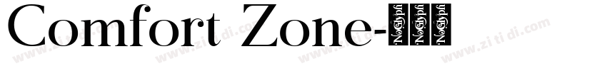 Comfort Zone字体转换